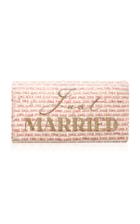Preciously Paris Just Married Tweed Clutch