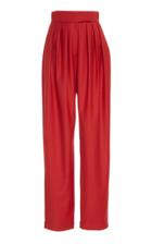 Matriel High Waisted Wool-blend Pleated Pants