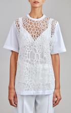 Moda Operandi Elie Saab Tulle Embroidery T-shirt