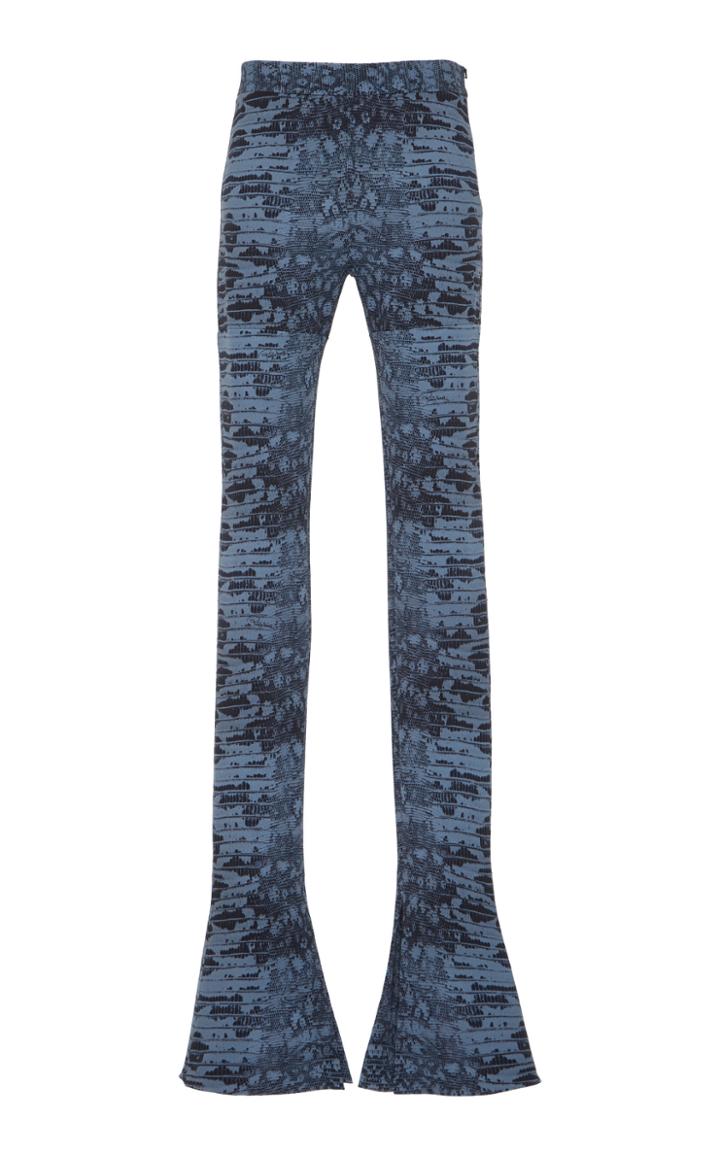 Roberto Cavalli Croc Print Flared Pant