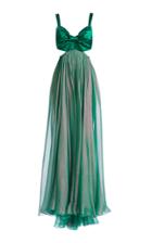 Maria Lucia Hohan Miray Cutout Silk Chiffon Maxi Dress