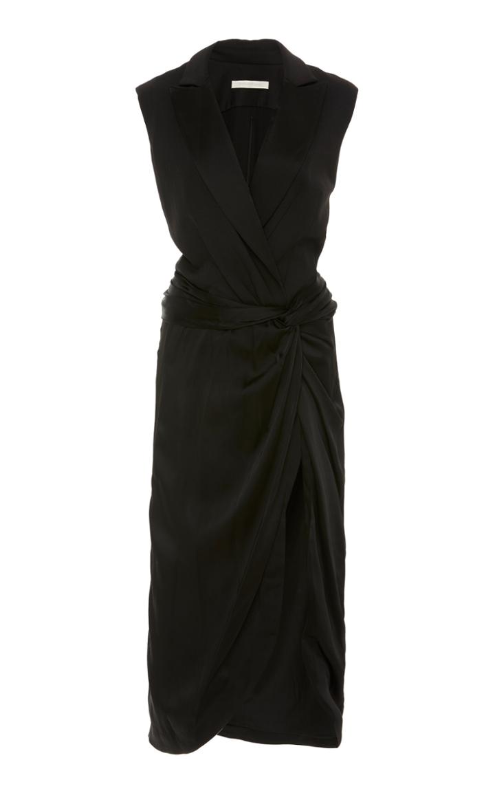 Jonathan Simkhai Lux Satin Combo Twist Dress