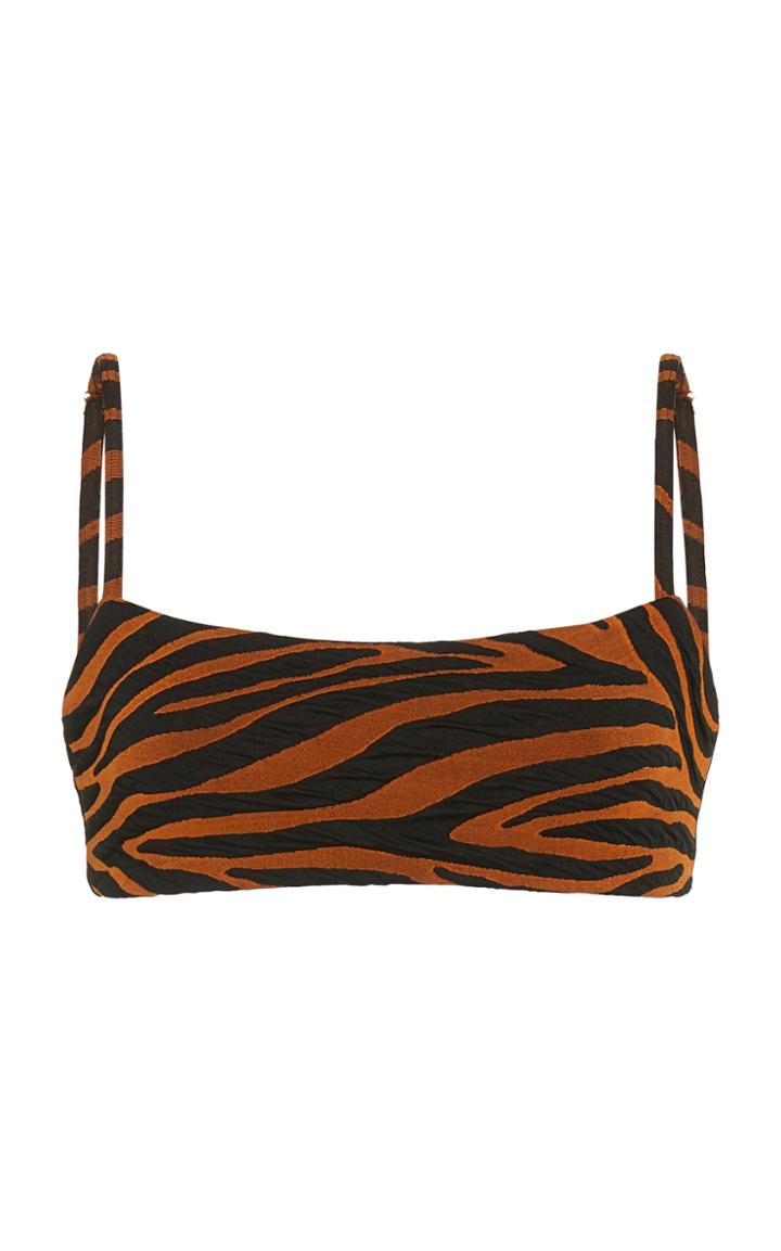 Mara Hoffman Sia Printed Square-neck Bikini Top