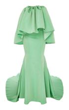 Prabal Gurung Strapless Flounce Top Mermaid Gown