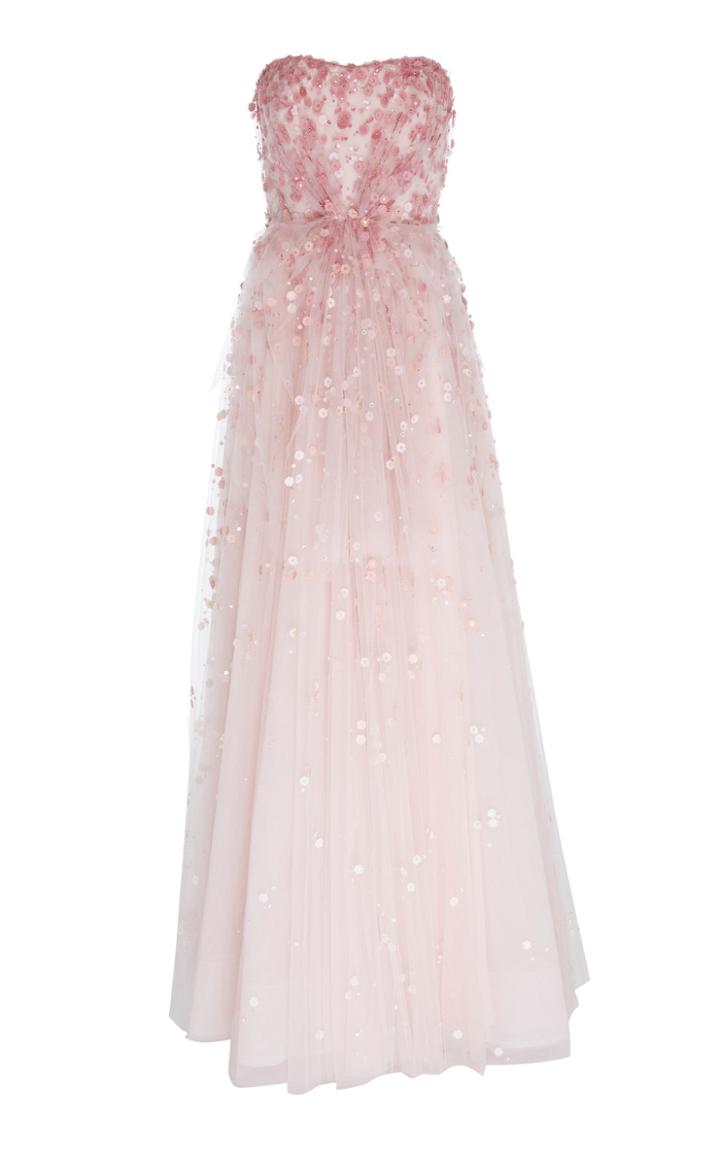 Jenny Packham Rosalita Embroidered Tulle Gown