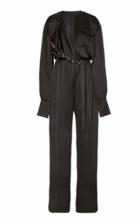 Moda Operandi David Koma Satin Trench Jumpsuit Size: 8
