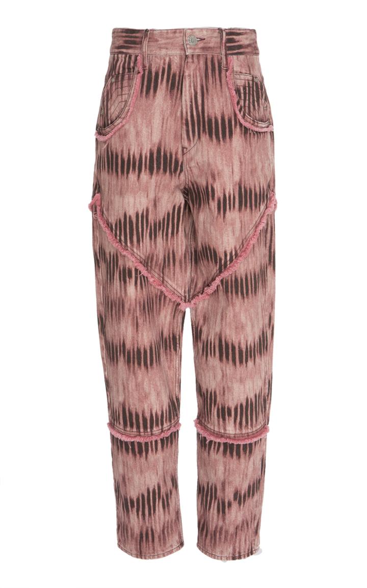 Isabel Marant Dorsy Ruffle Trimmed High Waisted Pant