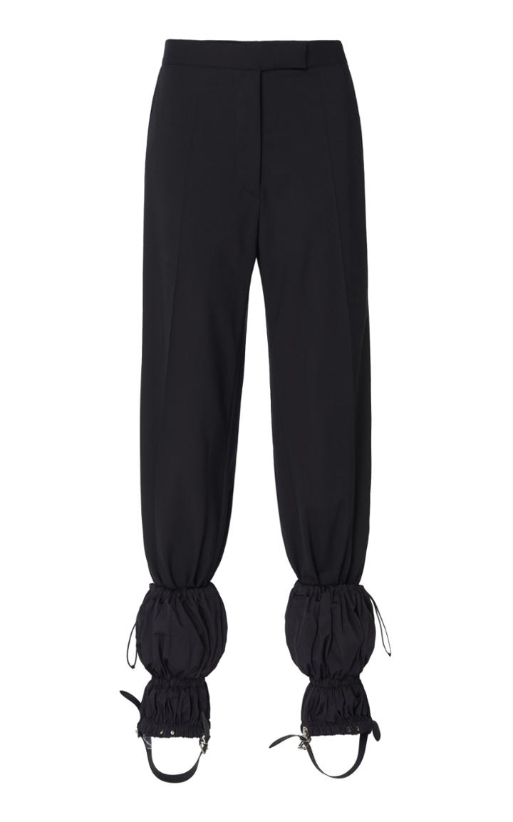 Moda Operandi Mugler Drawstring Straight-leg Pant Size: 34