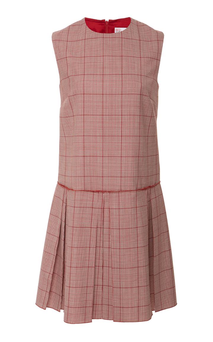 Red Valentino Sleeveless Pleated Mini Dress