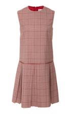 Red Valentino Sleeveless Pleated Mini Dress