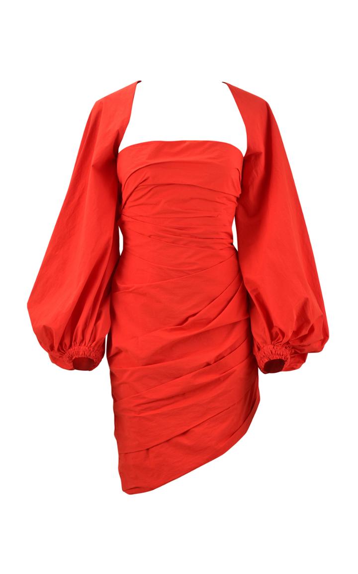 Moda Operandi Johanna Ortiz Immerse Yourself Ruched Cotton Mini Dress