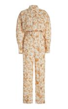 Moda Operandi Significant Other Aphrodite Floral-print Linen-blend Jumpsuit