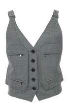 Moda Operandi Max Mara Zurca Wool Blend Fitted Vest Size: 0