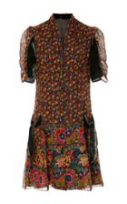 Anna Sui Lion Border Mini Dress