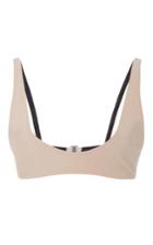 Rochelle Sara Nude Laeti Low Scoop Bikini Top
