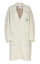 Agnona Century Cashmere Coat With Leather Details