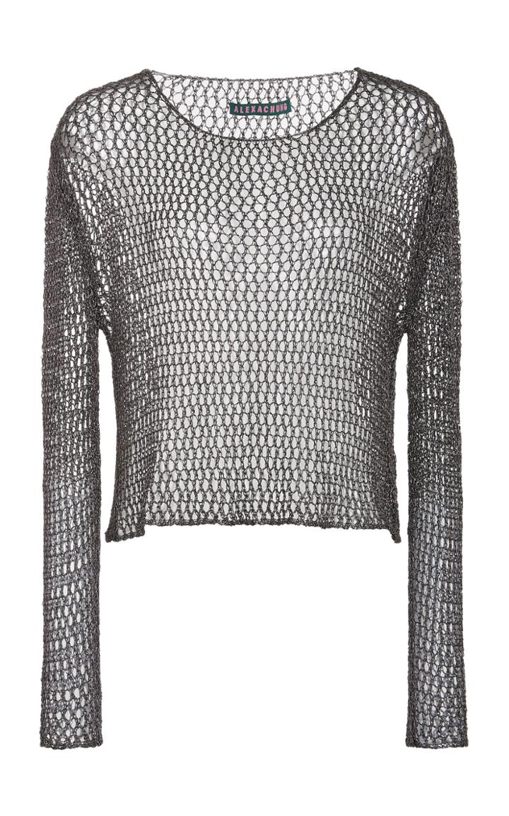 Alexachung Metallic Mesh Top