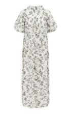 Lee Mathews Lucy Puff Sleeve Cotton-blend Maxi Dress