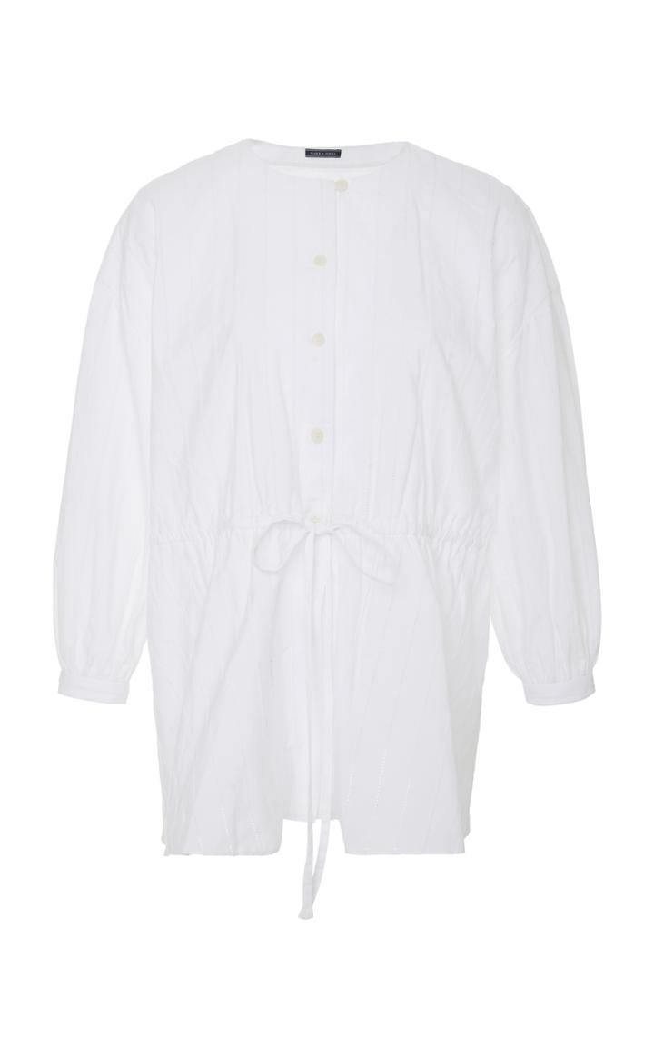 Mds Stripes Button Front Top