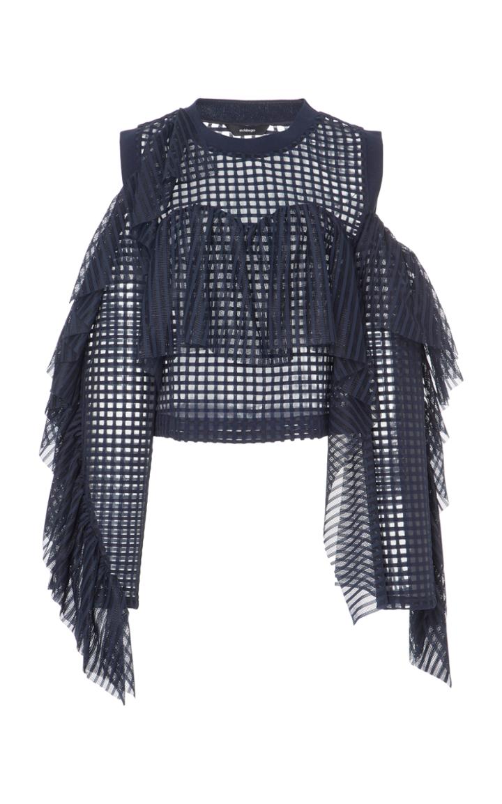 Echtego Simone Mesh Ruffle Top