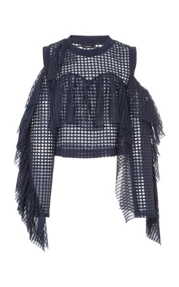 Echtego Simone Mesh Ruffle Top