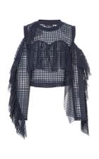 Echtego Simone Mesh Ruffle Top