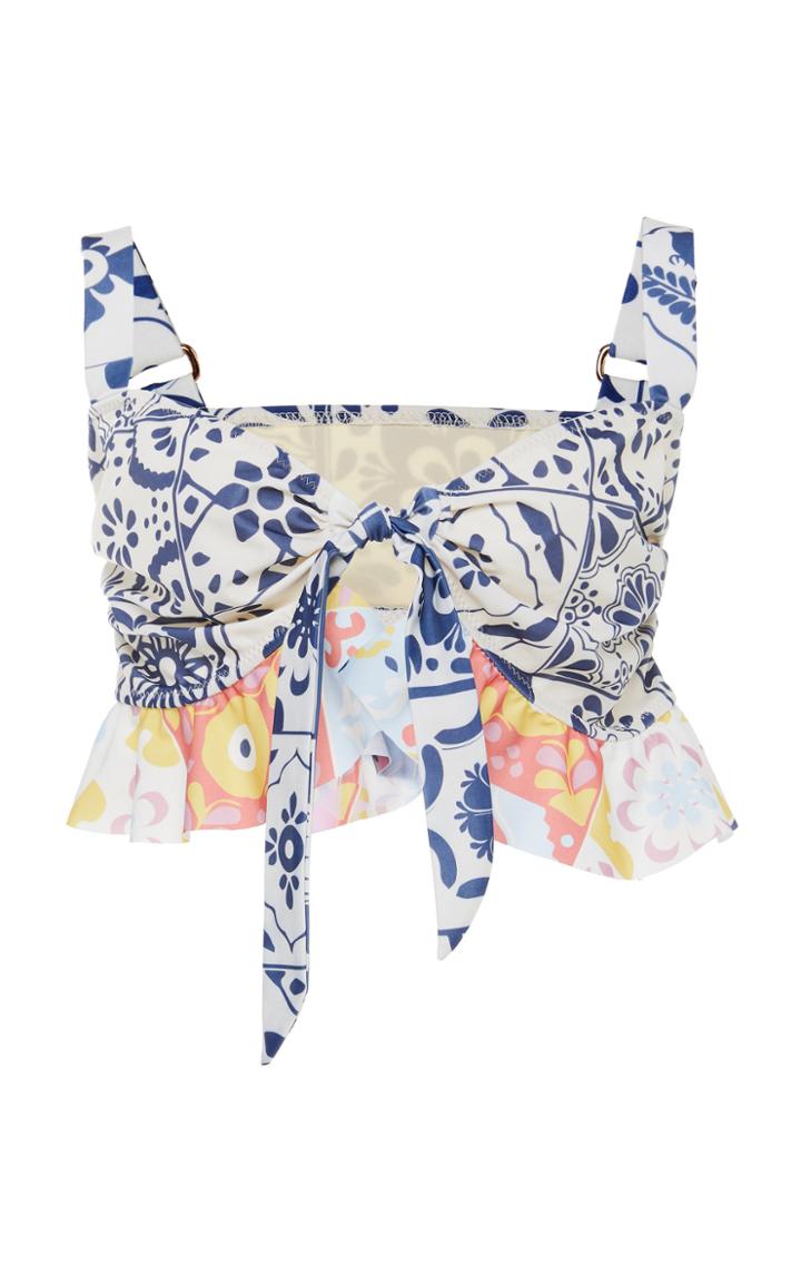 Carolina K Jenni Tied Bikini Top