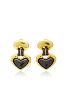 Eleuteri Vintage 18k Yellow Gold And Diamond Drop Earrings