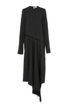 16arlington Asymmetric Pinstripe Dress