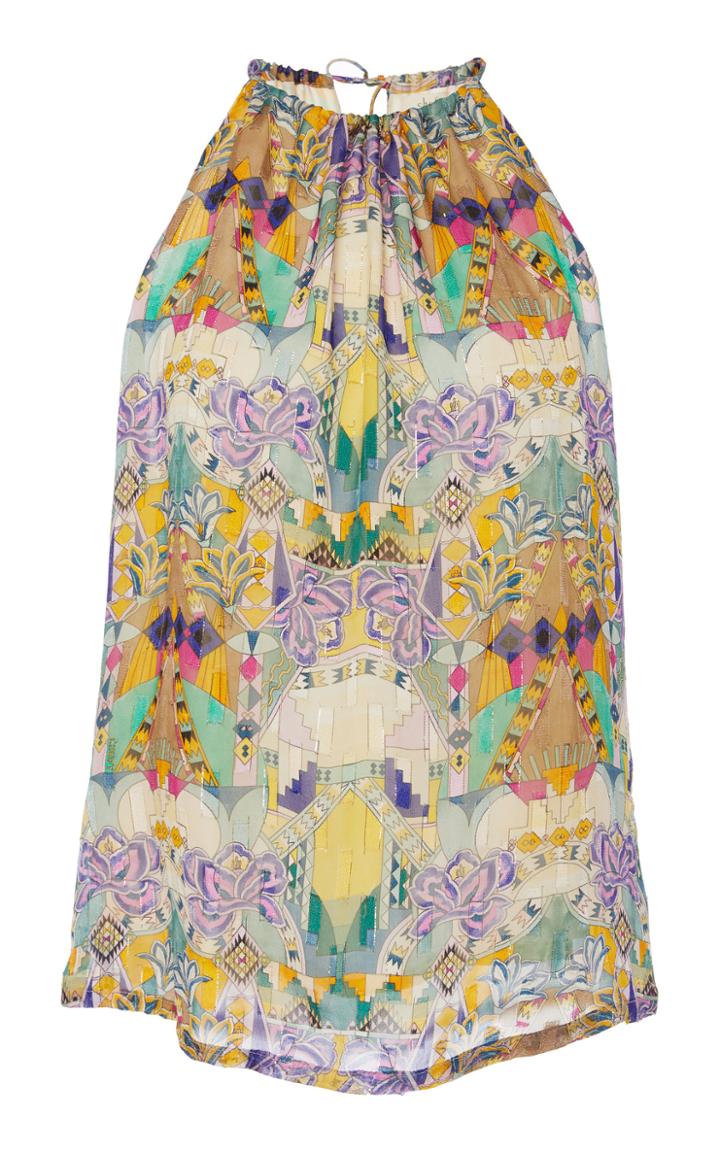 Chufy Inka Printed Broadcloth Halterneck Top