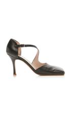 A.w.a.k.e. Mode Asymmetric Mary Leather Pumps