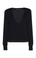 Dundas Embellished V-neck Cashmere Sweater
