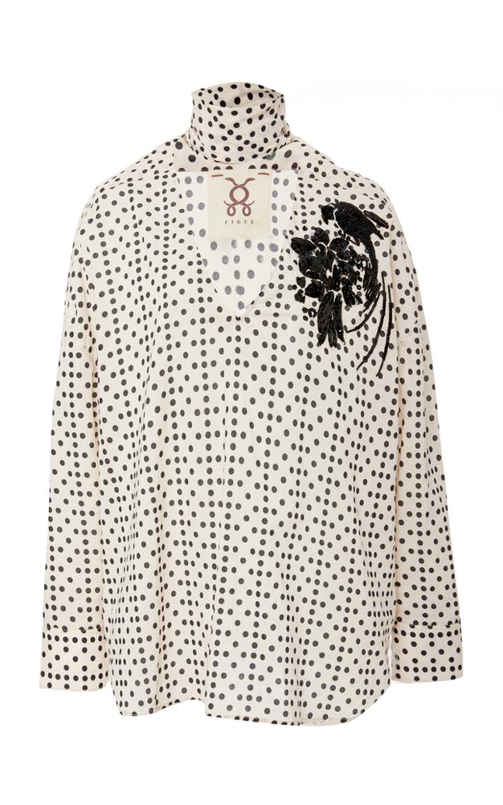 Figue Melina Long Sleeve Cotton Top