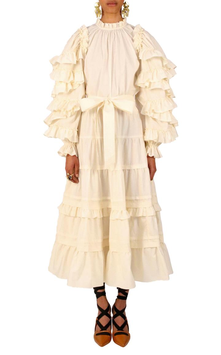 Moda Operandi Ulla Johnson Sigrid Tiered Midi Skirt
