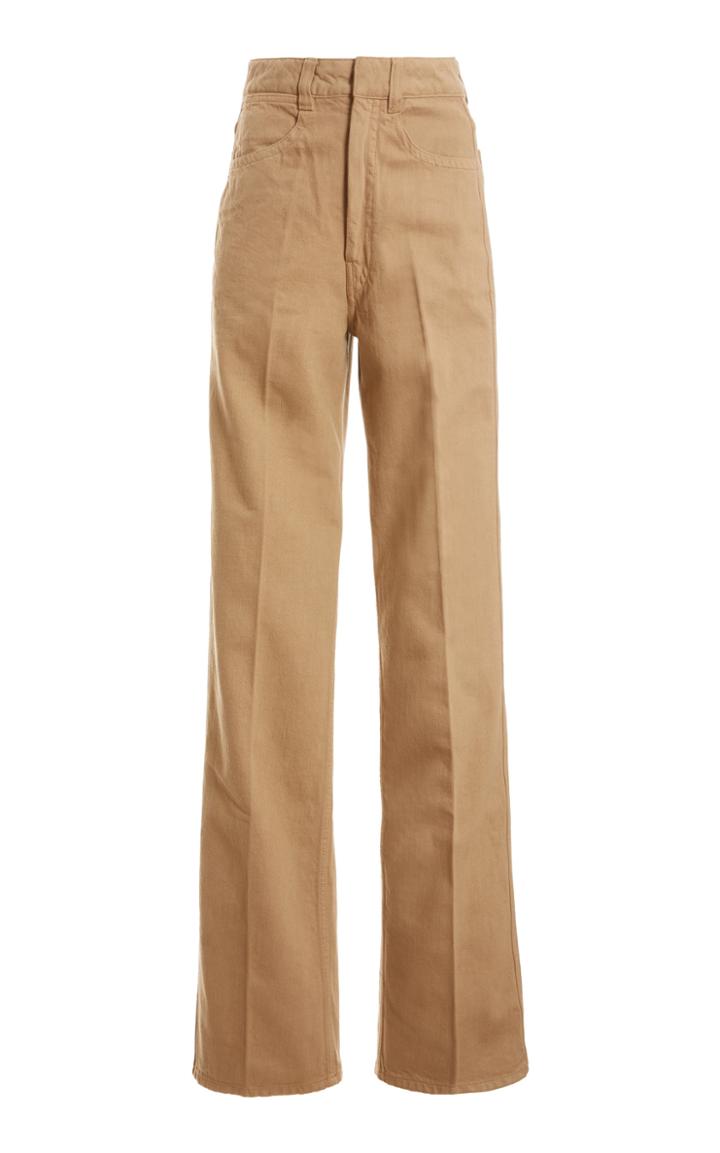 Lemaire High-rise Wide-leg Denim Pants