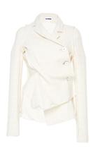 Jil Sander Flaubert Textured Asymmetric Jacket
