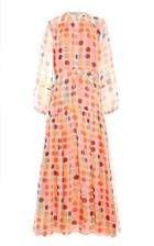 Moda Operandi Eywasouls Malibu Laeticia Printed Chiffon Dress Size: Xs/s