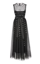 Red Valentino Embroidered Tulle Dress