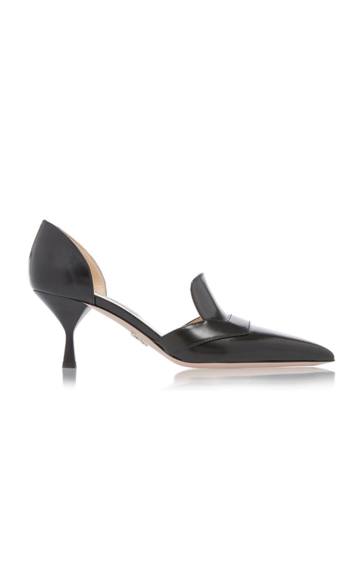 Prada Pointed Toe Sleek Loafer