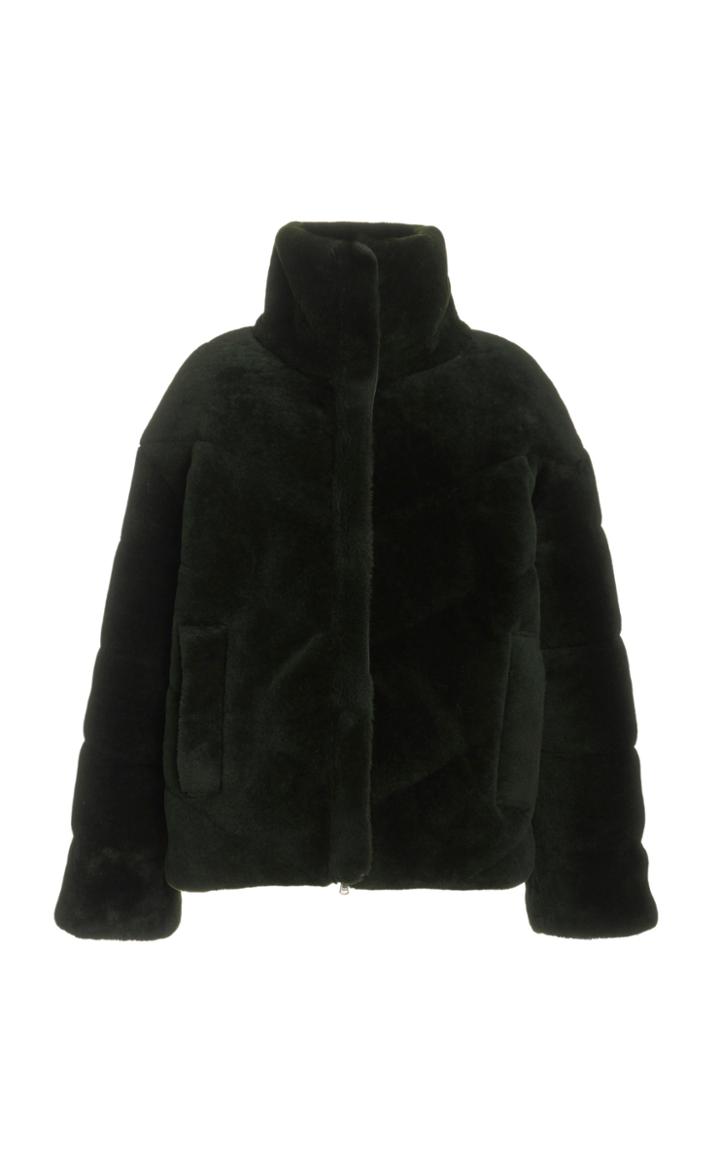 Moda Operandi Brandon Maxwell Shearling Puffer Coat