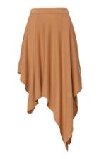 Michael Kors Collection Pleated Asymmetric Cashmere Skirt