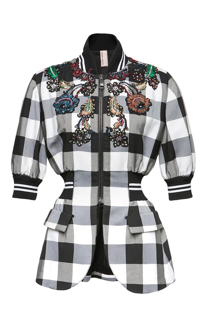 Antonio Marras Gingham Peplum Jacket