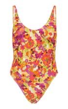 Adriana Degreas Fruits Print High Leg Swimsuit