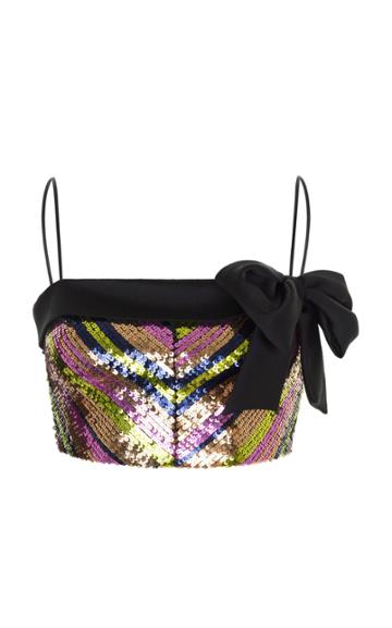 Rasario Sequin Crop Top