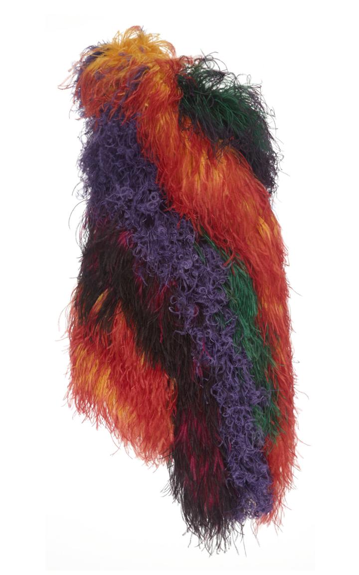 16arlington Feather One Shoulder Midi Dress