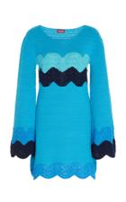 Staud Antoni Crochet-knit Cotton Mini Dress