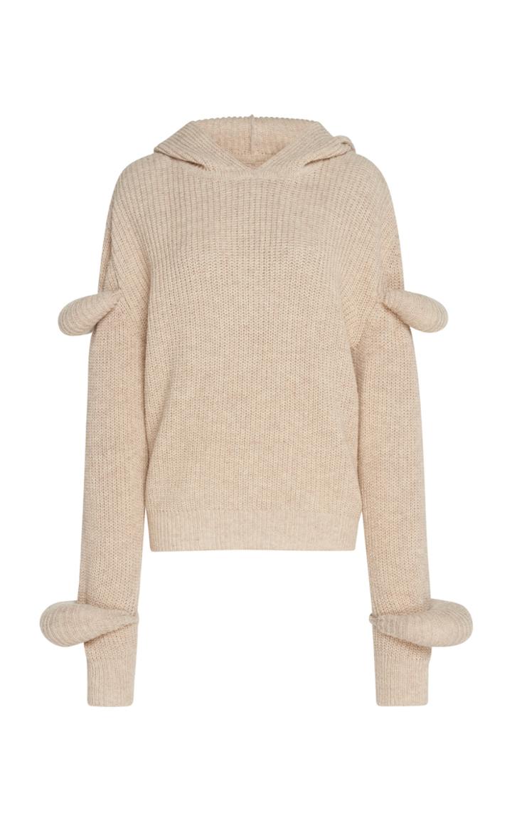 Jw Anderson Alpaca Wool Hooded Sweater