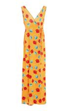 Onia Grace Floral-print Crepe Maxi Dress
