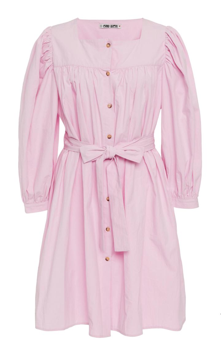 Ciao Lucia Fabianna Belted Cotton Shirt Dress