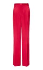 Givenchy Large Two Pleats Trousers In Raw Satin